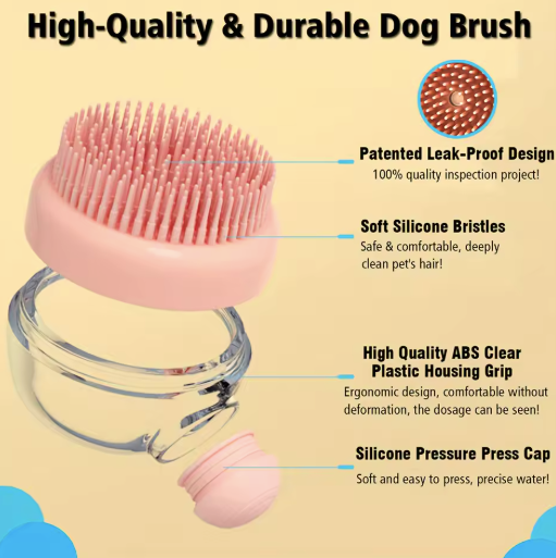 Pet Soap Dispenser Brush Green