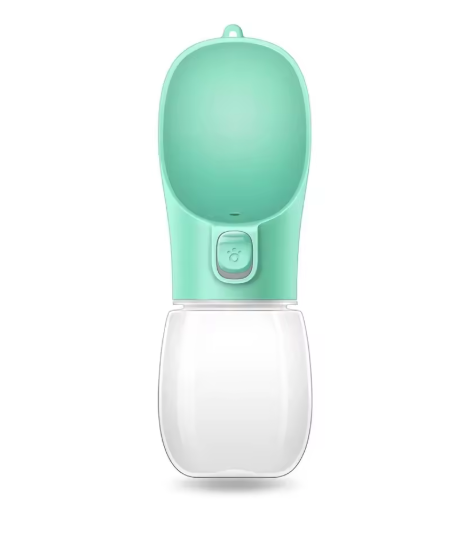 AquaPaws Portable Pet Water Bottle Green