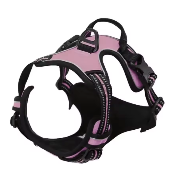 Dog Collar & Harness Light Pink