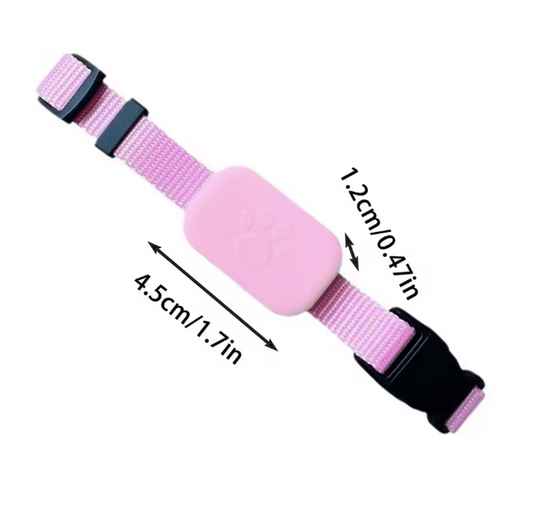 Pet GPS Tracker with Adjustable Collar Pink
