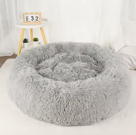 Donut Pet Bed Grey