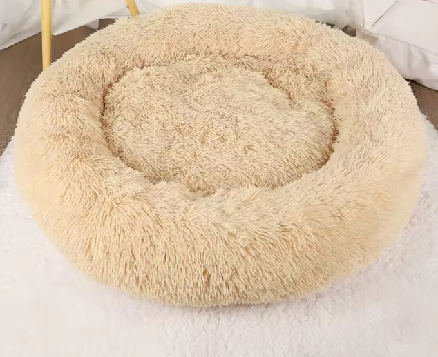 Donut Pet Bed Camel