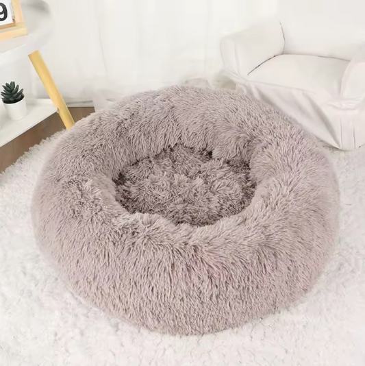Donut Pet Bed Light Brown