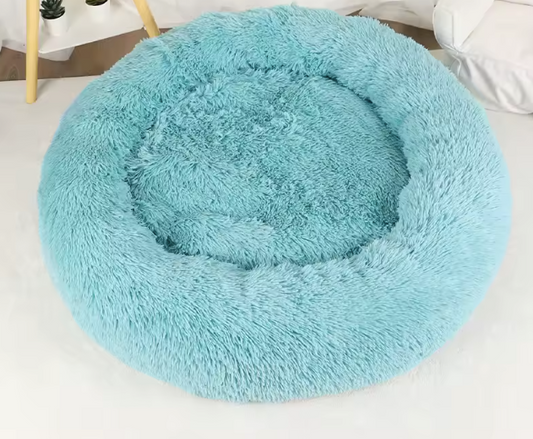 Donut Pet Bed Light Blue