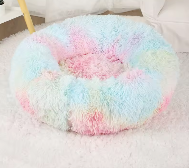 Donut Pet Bed Blue & Pink
