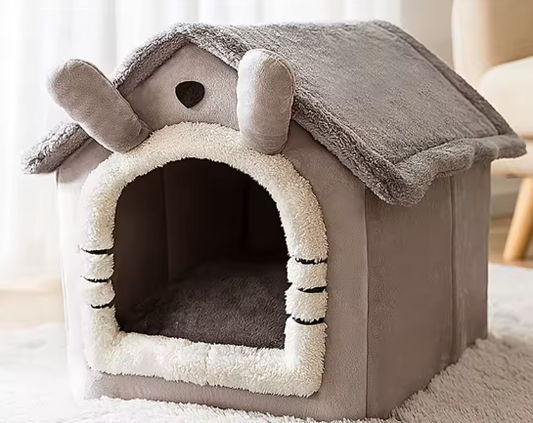Soft Puppy House Grey Ears