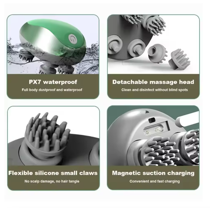 Electric Head Massager Gold