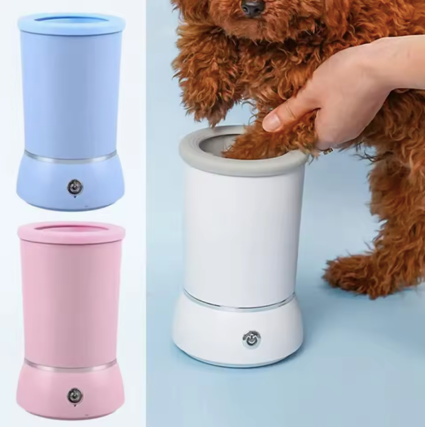 Automatic Dog Paw Washer Blue
