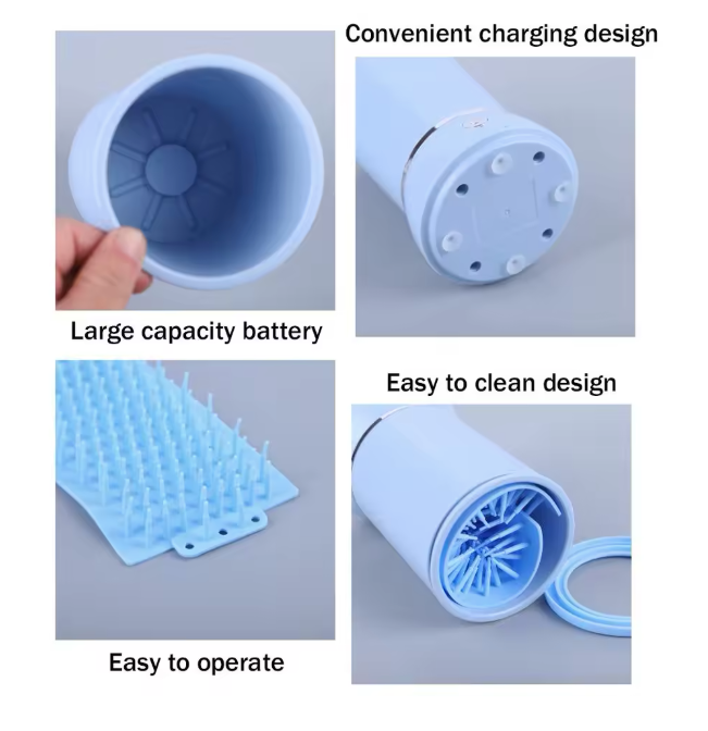 Automatic Dog Paw Washer Blue