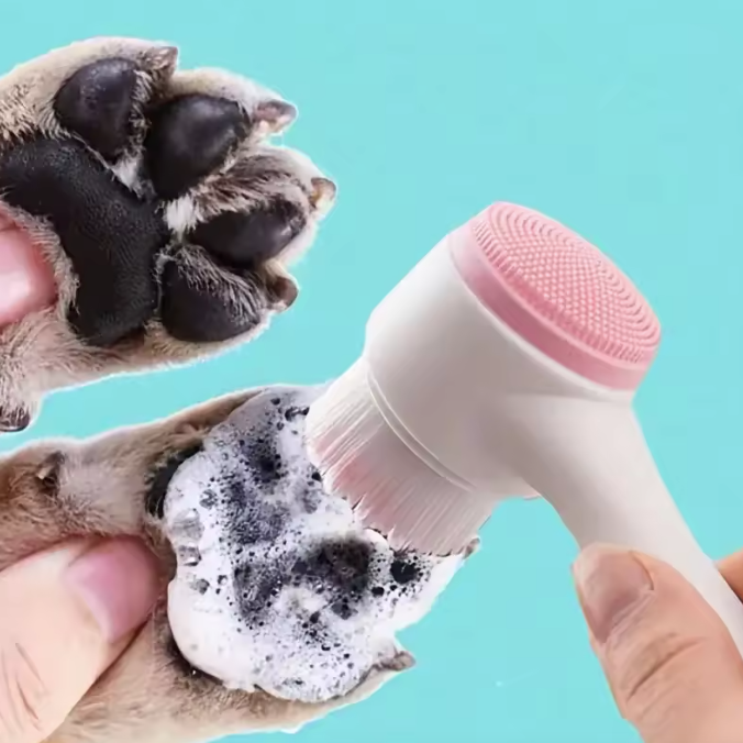 Pet Paw Cleaner & Massager Blue
