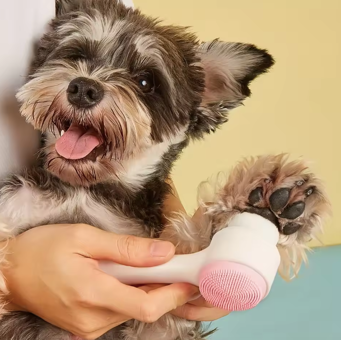 Pet Paw Cleaner & Massager Pink