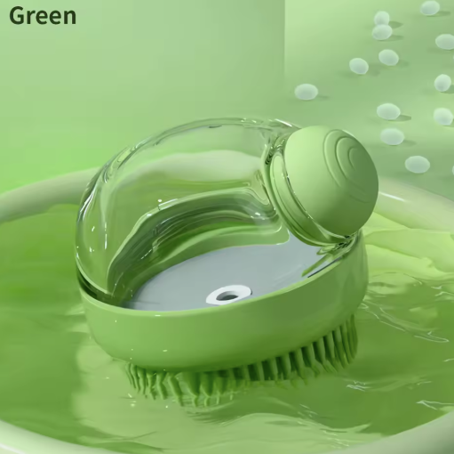 Pet Soap Dispenser Brush Green