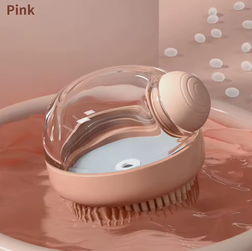 Pet Soap Dispenser Brush Pink