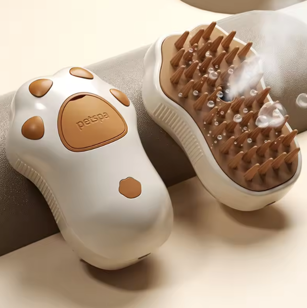 Steamy Pet Dog Brush Brown