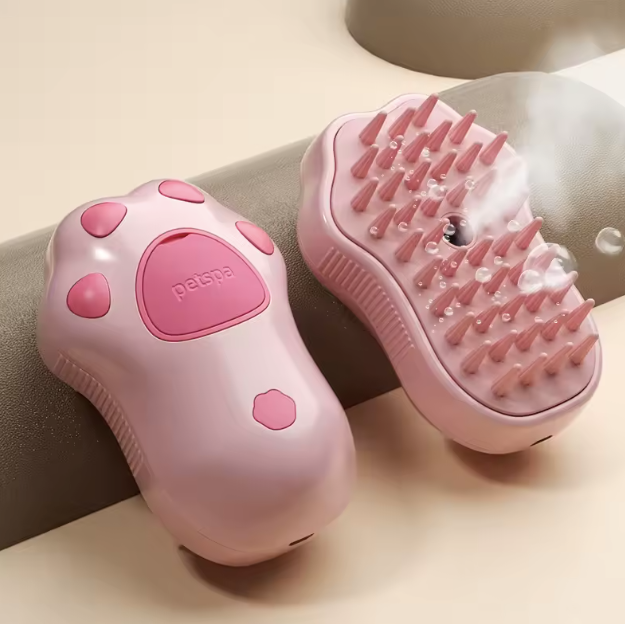 Steamy Pet Dog Brush Pink
